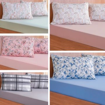 JOGO DE CAMA SIMPLES 150 FIOS QUEEN CASUAL