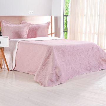 KIT COBRE-LEITO ULTRA LISSE COM PORTA TRAVESSEIRO QUEEN ROLINHO UNITARIA LISA 2,30M X 2,50M-0