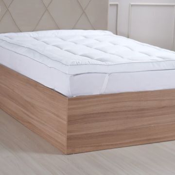 PILLOW TOP TOQUE DE PLUMAS TESSI CASAL BRANCO CASAL